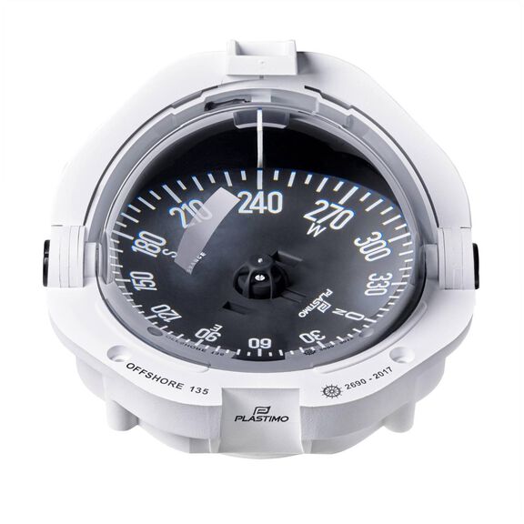 Offshore 135 Compass, White Case, Black Flat Card image number 0