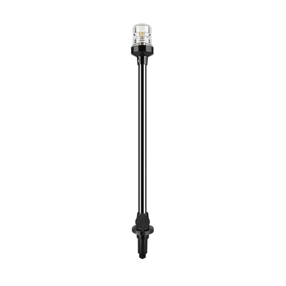 SEAFLO 03 Series All-Around LED Pole Navigation Light, 24" Height, 3 NM, 12-24V, 2.5W, Plug-In Mount with Base, Stainless Steel image number 0