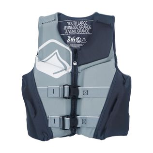 Ruckus Youth CGA Life Jacket, Grey/Black, Large, Boys 64-88