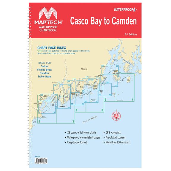 WPB0220-03WMDS Waterproof Chartbook Casco Bay to Camden, 3rd Edition image number 0