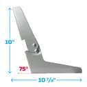 Aluminum NO Pinch Seat Hinge, Silver image number 4
