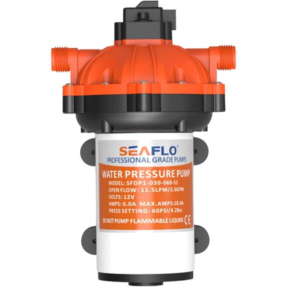 SEAFLO 51-Series 24V DC Diaphragm Water Pump 5.5 GPM 60 PSI image number 2