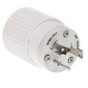Hubbell Marine Trolling Motor Locking Plug, 24-32 VDC, White image number 0