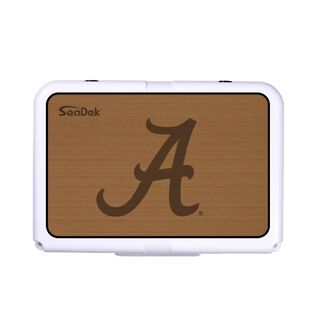SeaDek Cooler Pad - Collegiate Collection - Fits RTIC 20 - Mocha / Black, University of Alabama