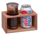 Teak 2-Drink Rack image number 1