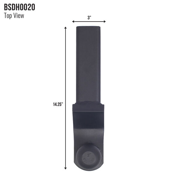 Blackout Series 6,000 lbs/7,500 lbs Reversible Ball Mount, 2" & 2-5/16" Ball, 2" Drop image number 6