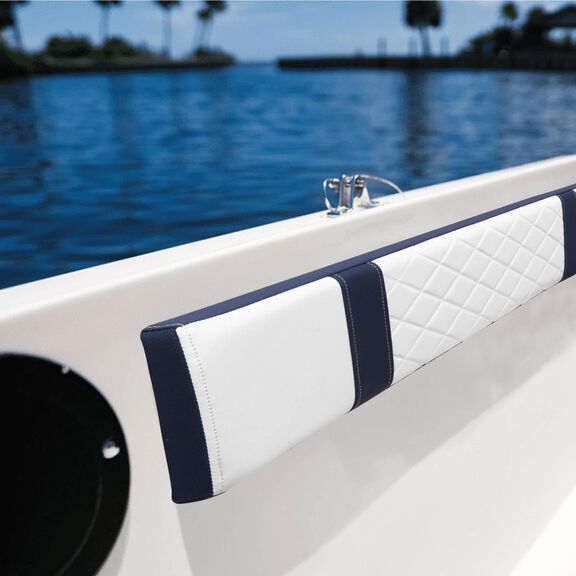 36" Deluxe Series Coaming Bolster, Brite White / Mariner Blue image number 3