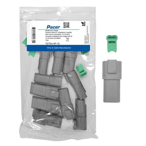 DT Deutsch Receptacle and Wedge Lock Kit, 4 Position, 10 Pack image number 0