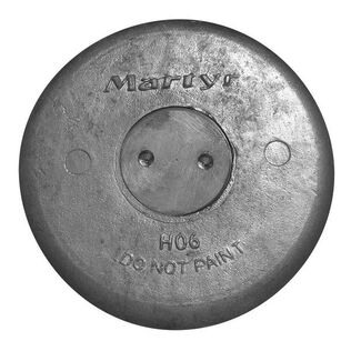 Hull Aluminum Anode-Azimut, 0.63" ID, 5.3" OD, 2"H