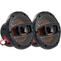 7" Marine Coaxial Speakers with Onyx Steel Colored Grilles image number 2