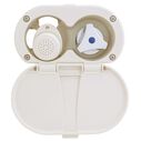 Trinidad Transom Shower Cold Only, Warm White Cup & Lid, Small Warm White Sprayer, 6' White Rubber Hose, Chrome Trinidad Handle image number 4
