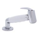 Deck-Mount Sprayer Hammer-Head Arctic White Sprayer w/Elbow, 6' Stainless Steel Hose, Low Profile Holder image number 0