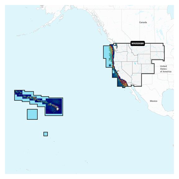 Navionics Vision+ US008R U.S. West Electronic Chart image number 0