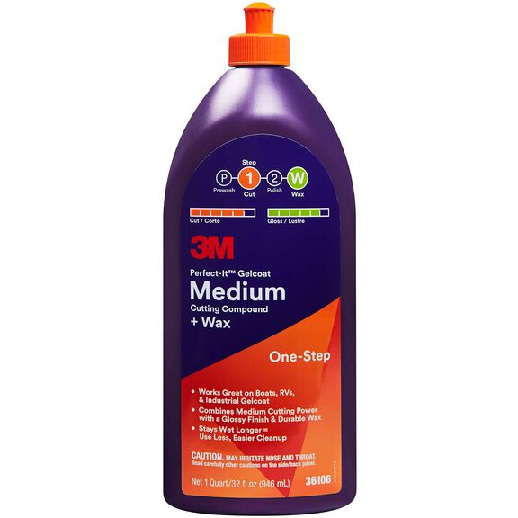 Perfect-It&trade; Gelcoat Medium Cutting Compound + Wax, Quart image number 0
