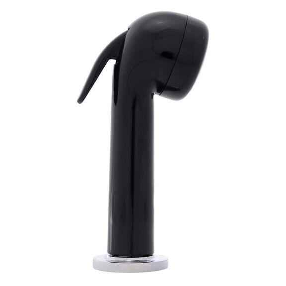 Deck-Mount Sprayer Large Black Sprayer No Hook, 6' Stainless Steel Hose, Low Profile Holder image number 2