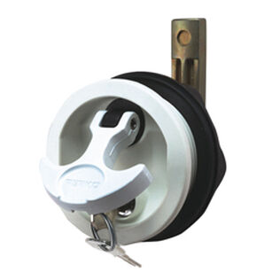 Surface Mount Lock & Latch For Smooth and Carpeted Surface, White