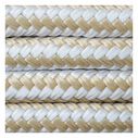 1/2" x 15' Dock Line, Double Braid, Gold / White image number 0