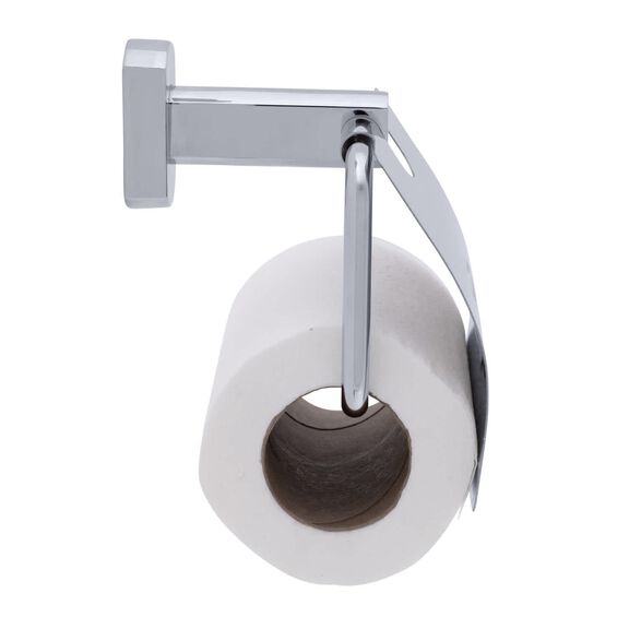 Miah Single Post T.P. Holder w/Lid Chrome image number 1