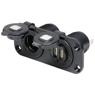 Combination 12V Outlet and Dual USB Outlet