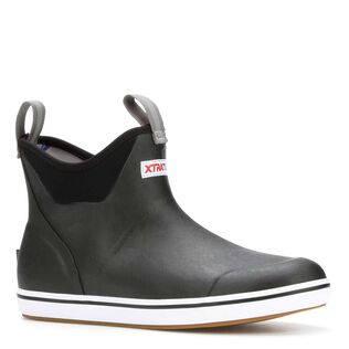 Men's 6" Rubber Ankle Deck Boots, Wide Width