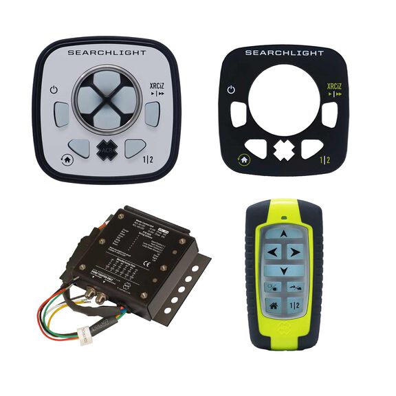Universal Searchlight Remote Control Kit (URP-103 wired point pad, URC-104 master controller, & URH-103 handheld wireless remote) image number 0