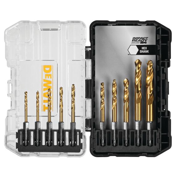DEWALT Impact Ready Titanium Nitride Coating Drill Bit Sets with ToughCase+ System image number 0