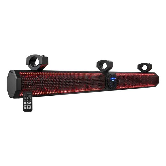 37" Marine Amplified with Bluetooth Sound Bar Speaker System, 10 Speakers and RGB LED Lights, 1200 Watts image number 0