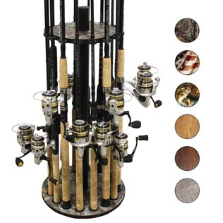 REALTREE 16 Fishing Rod Round Storage Rack