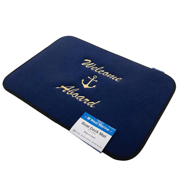 Embroidered Welcome Boat Boarding Mats, Welcome Aboard image number 1