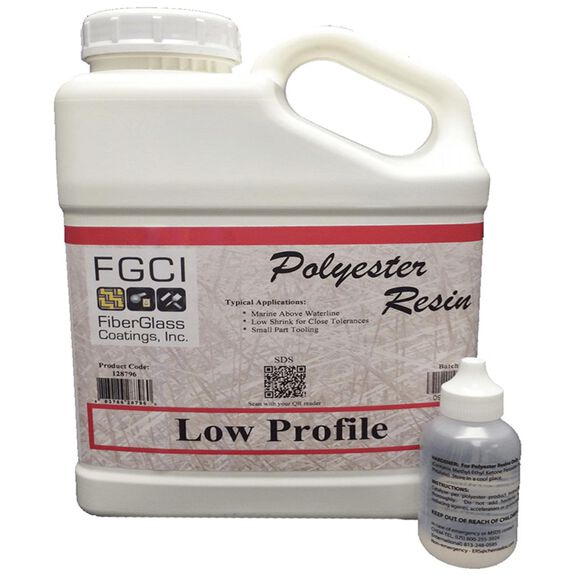 Low Profile PolyEster Resin, Gallon Kit image number 0