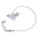 Trinidad Head/Shower Combo Faucet Classic Warm White Sprayer, 10' White Rubber Hose Chrome/Warm White image number 1