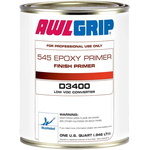 545 Epoxy Finish Primer, D3400 Low Voc Converter, Quart image number 0