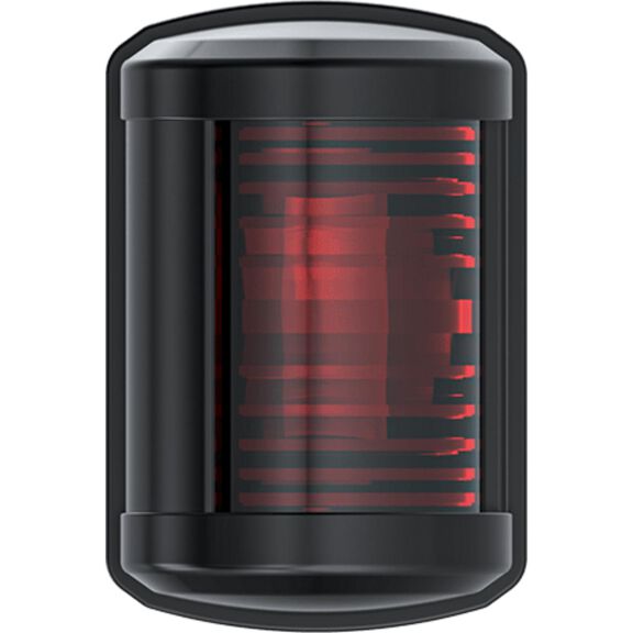 SEAFLO 11 Series Mini Sized LED Red Port Navigation Light &ndash; 12V, 1W, IP67 Waterproof, 2NM Visibility, High-Brightness, Impact-Resistant for Boats Under 65 ft (20m) (Port/Black) image number 0