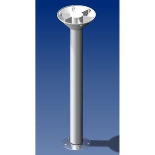Norsap 2060 Table Column, Fixed Height 686mm (27.0"), Anodized Aluminum