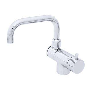 Aidack Folding Faucet, Hot/Cold Mixer, Angled Spout, Chrome