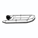 Styled-to-Fit Boat Cover for Blunt Nose Inflatable Boats image number 1