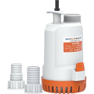 SEAFLO 24V 2000 GPH Portable Submersible Utility and Bilge Pump