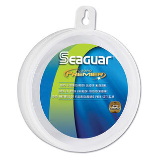 Fluorocarbon Premier Leader Material, Flourescent Clear/Blue, 25 yds.