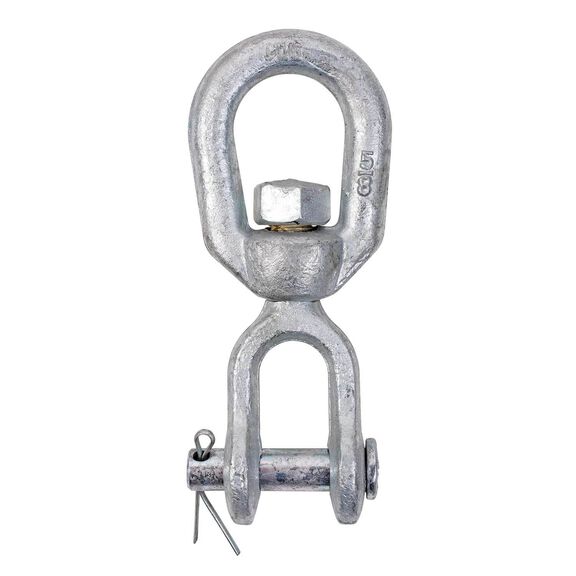 1/4" Galvanized Jaw and Eye Swivel image number 0