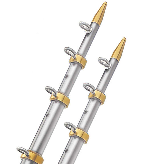 Silver/Gold Outrigger, 1-1/2" Base Size, 15' Length image number 0