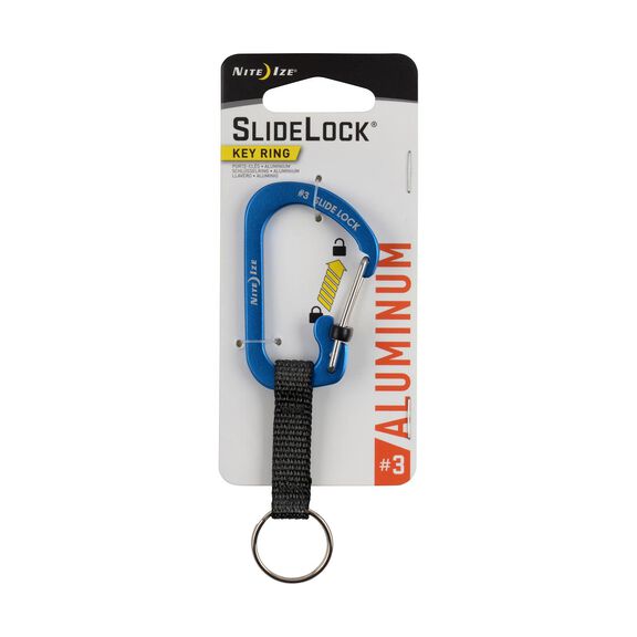 SlideLock&reg; KeyRing Aluminum - Blue image number 2