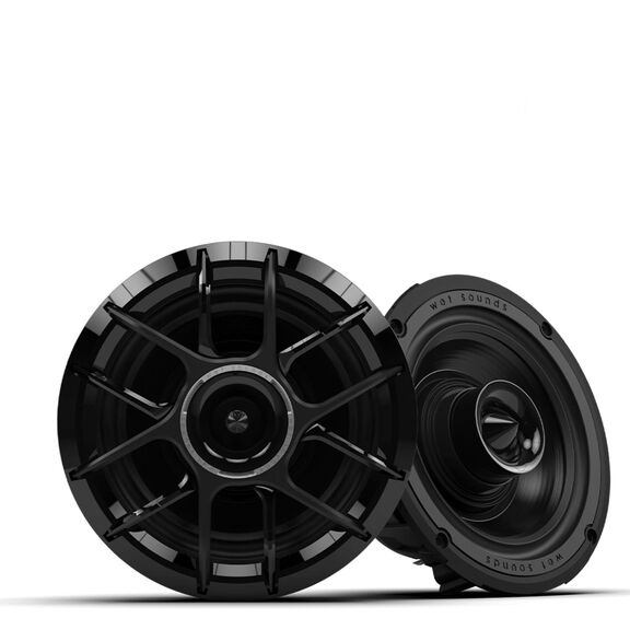 Wet Sounds ZERO 6 XZ-B  6.5-Inch High Output Component Style Coaxial Speakers with Horn-Loaded Tweeter in Black image number 0