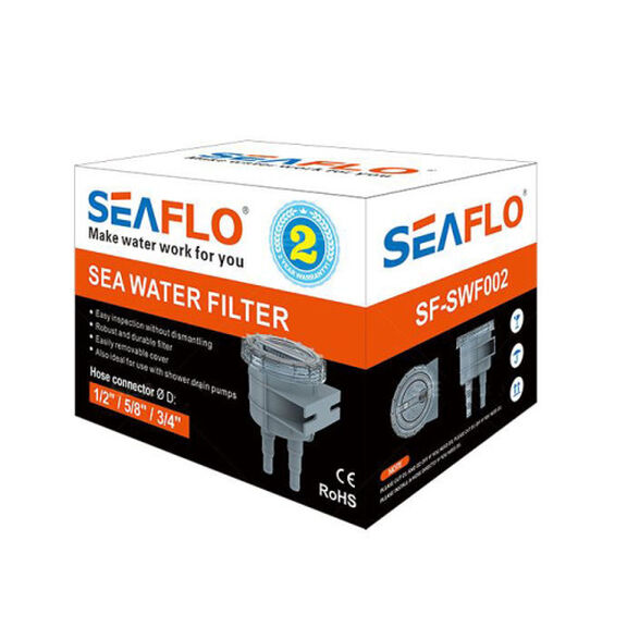 Raw Cooling Water Intake Basket Strainer for Seawater Marine & Boat, Fits 1/2", 5/8", & 3/4" Hose image number 4