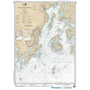 Maptech&reg; NOAA Recreational Waterproof Chart-Penobscot Bay and Approaches, 13302