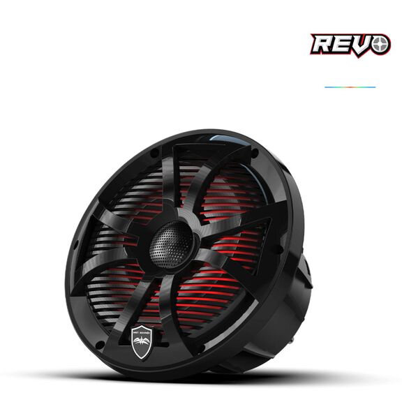 Wet Sounds REVO  8 inch High Output  Coaxial Speakers w/ SW-Black RGB Grilles image number 2