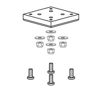 Poly Grill Adapter w/ Fasteners
