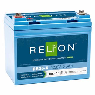 Group U1 RB35-X Lithium Iron Phosphate Deep Cycle Battery, 12.8V, 35Ah