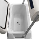 Wise DLX156-1904 DLX Pontoon Series 70 Quart Swingback Cooler Seat - White / Mariner Blue image number 4