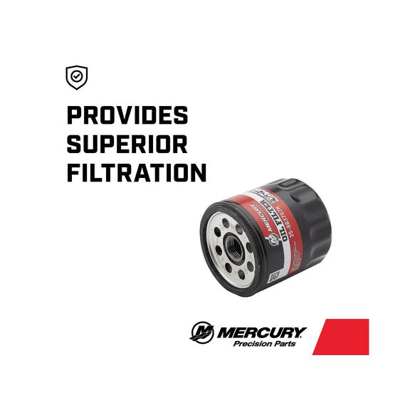 Mercury Oil Filter 883702K for MerCruiser V6 Engines image number 2