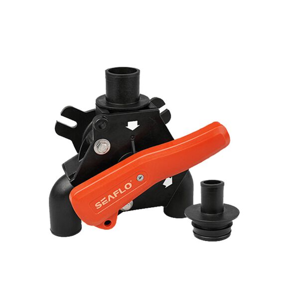 SEAFLO Marine Waste Tank Y-Valve SFYV-01, Manual 3-Way Diverter Valve for Holding Tanks & Overboard Discharge image number 0